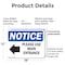 Signmission Please Use Main Entrance Left Arrow OSHA Notice Sign, Plastic, 18in W x 12in L, 2PK OS-2PACK-NS-P-1218-L-17615 - alternate 6